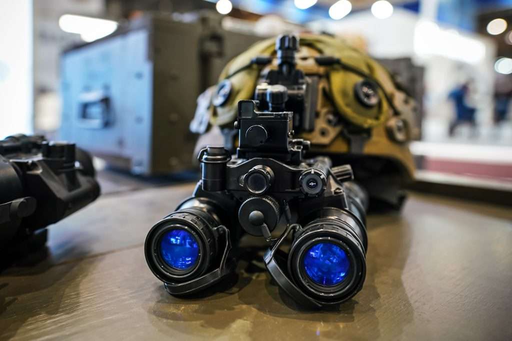 night vision goggles on a table