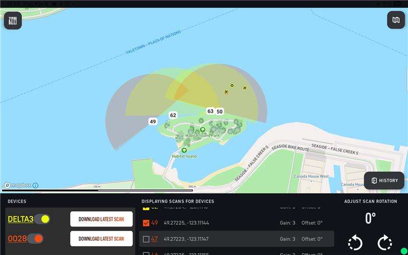 Infographic showing how multiple sonar devices can triangulate faster